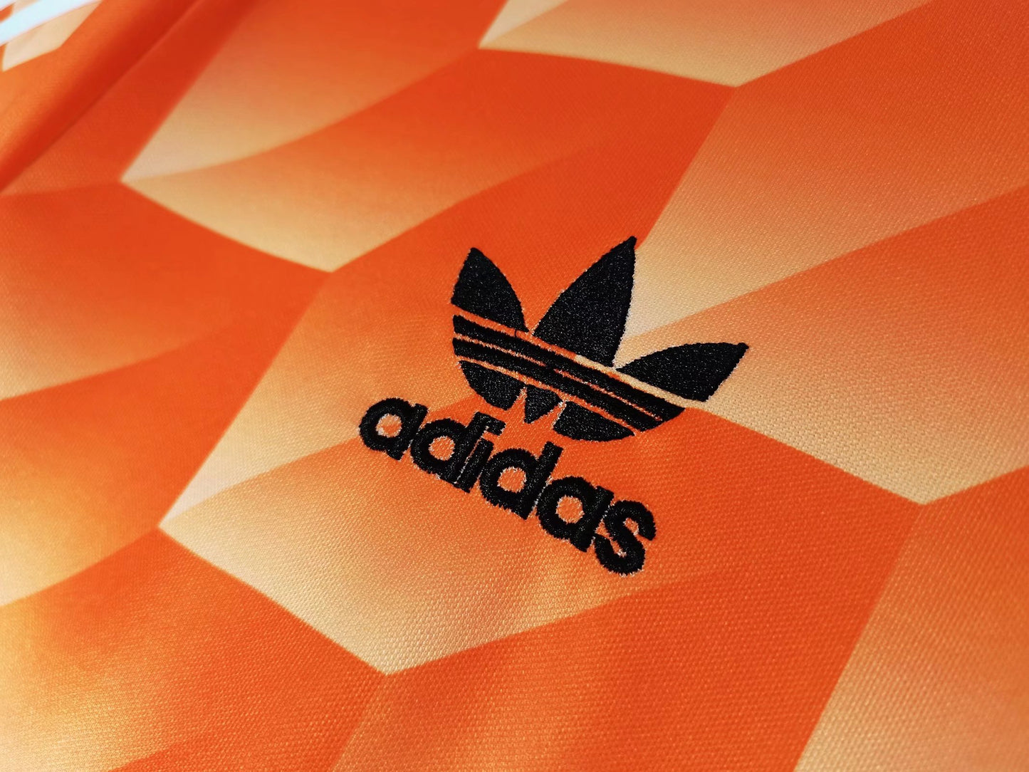 Adidas badge view of Netherlands 1988 Away Classic Football Shirt