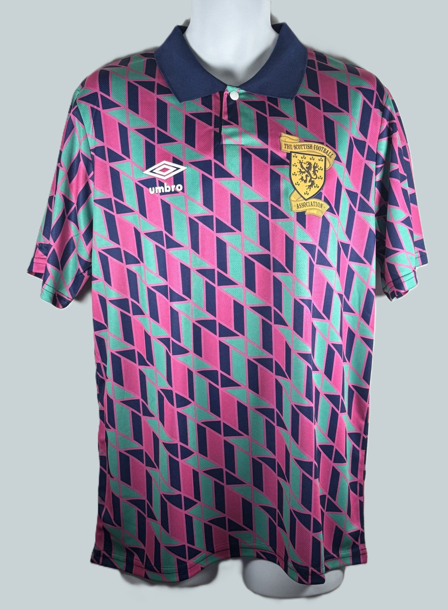 Scotland 1988/89 away classic football shirt multi-coloured short sleeves shirt