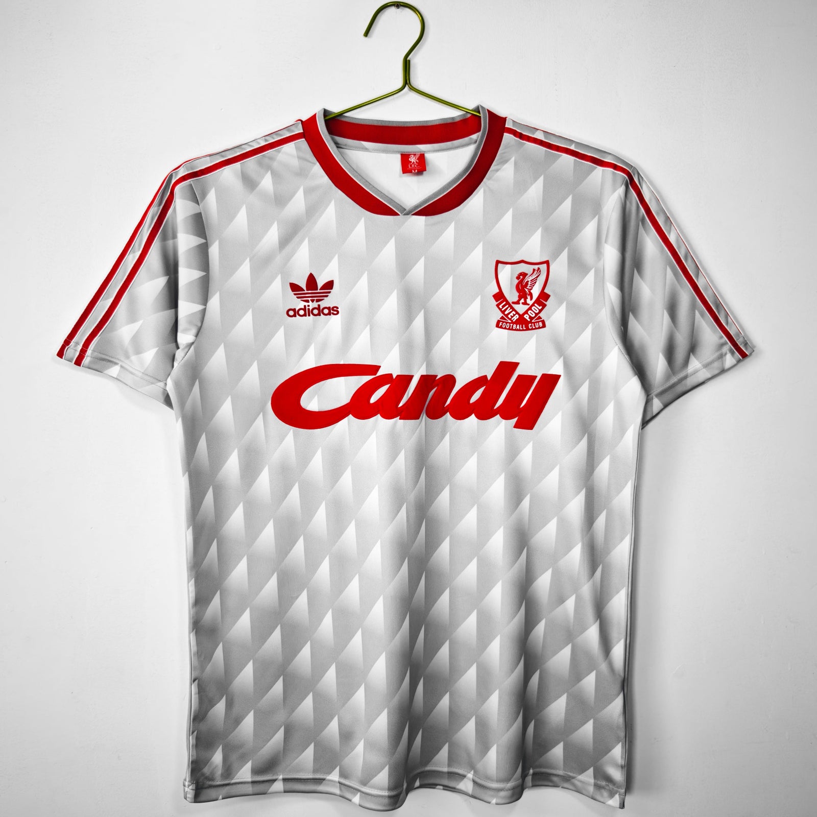 Front view of Liverpool 1989 to 1991 Away Classic Football Shirt